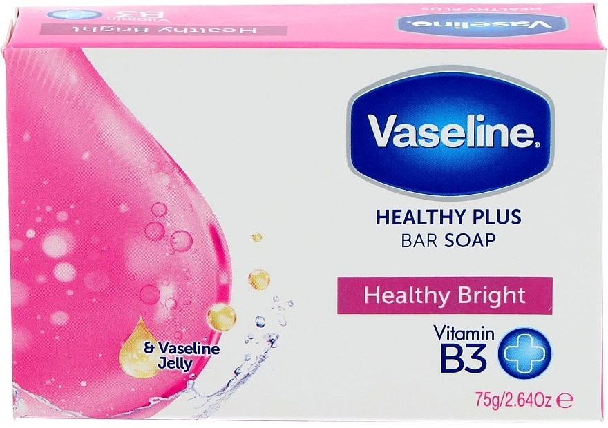 صابون وازلین سالم و درخشان حاوی ویتامین B3